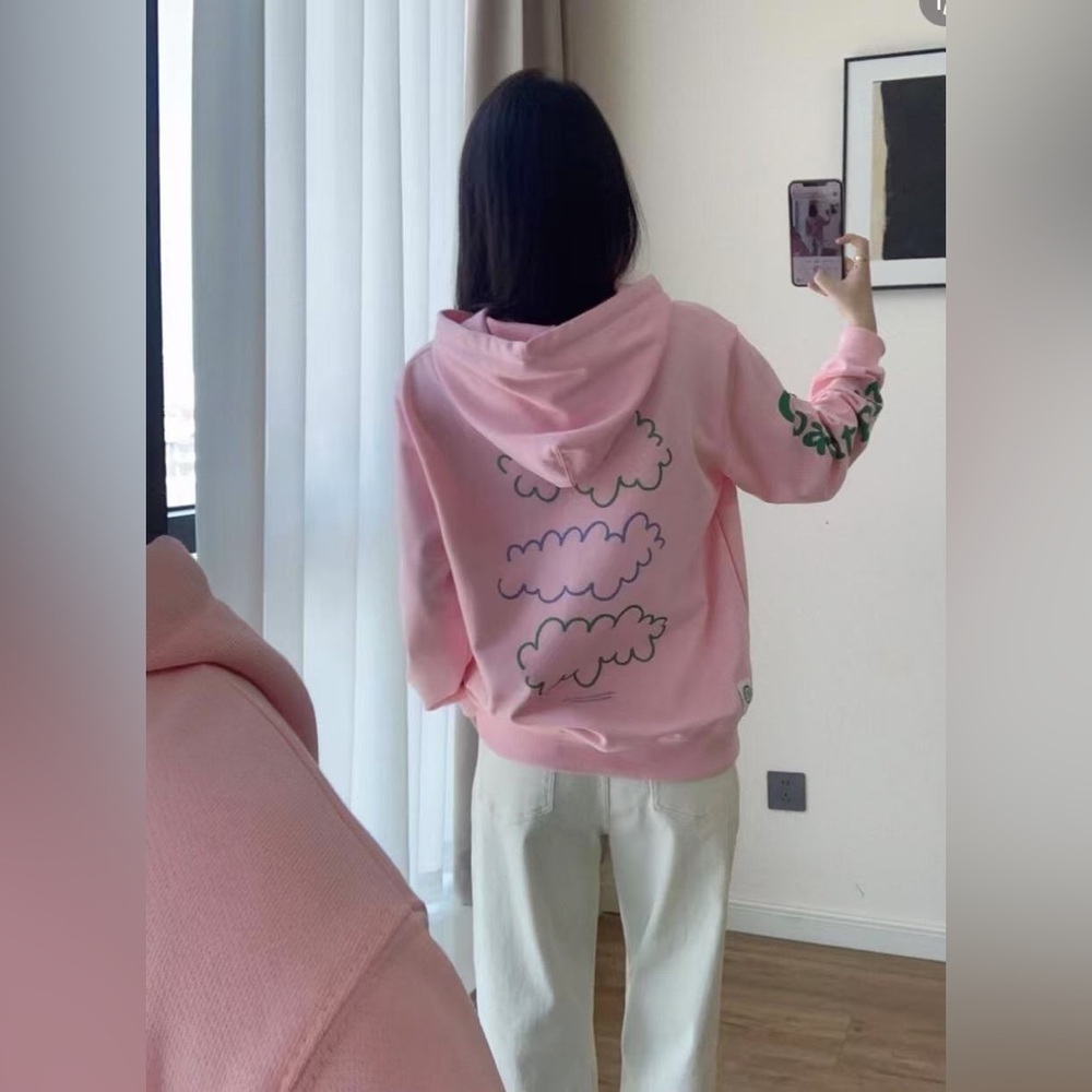 Coach women Valentine's Hoodie‎ Spring Autumn Streetwear Color Pink L - Picture 3 of 13